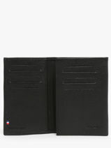 Leather Madras Card Holder Etrier Black madras EMAD024-vue-porte