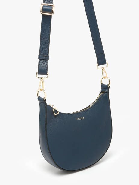 Sac BandouliÃ¨re S Tradition Cuir Etrier Bleu tradition ETRA102S vue secondaire 2